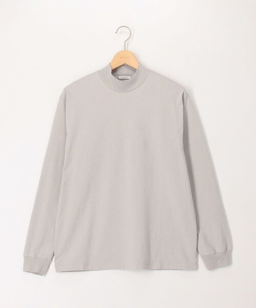 NOLLEY'S LIGHT（ノーリーズライト）の「モックネック　ロンＴ（Tシャツ/カットソー・メンズ・ホワイト/ライトグレー/ネイビー・M/L）」の2枚目の写真