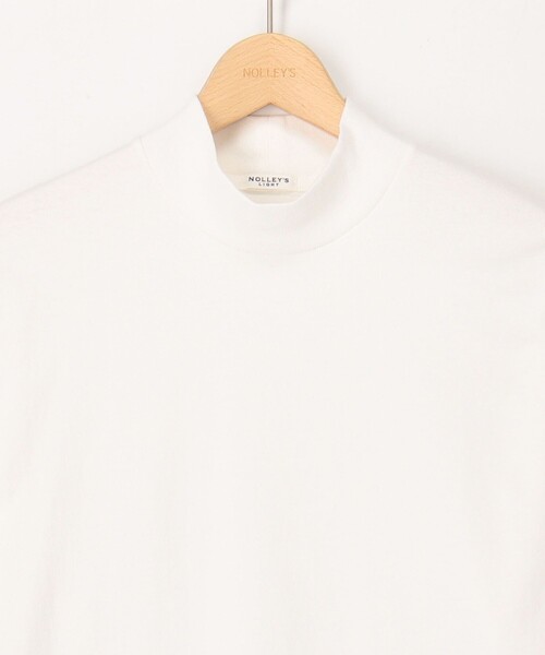 NOLLEY'S LIGHT（ノーリーズライト）の「モックネック　ロンＴ（Tシャツ/カットソー・メンズ・ホワイト/ライトグレー/ネイビー・M/L）」の10枚目の写真