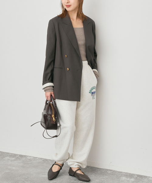 Spick & Span（スピックアンドスパン）の「Champion/チャンピオン REVERSE WEAVE スウェットパンツ（スウェットパンツ・レディース・グレー/ネイビー・MEDIUM）」の8枚目の写真