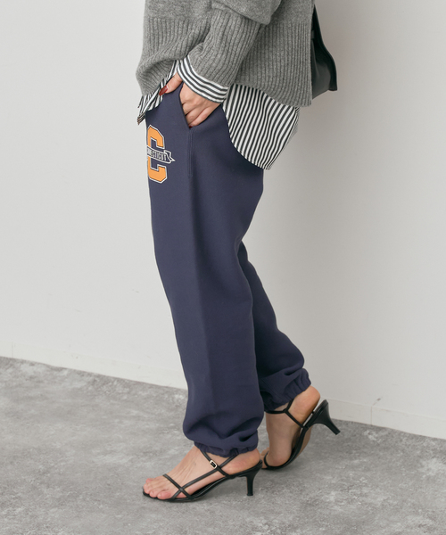 Spick & Span（スピックアンドスパン）の「Champion/チャンピオン REVERSE WEAVE スウェットパンツ（スウェットパンツ・レディース・グレー/ネイビー・MEDIUM）」の12枚目の写真