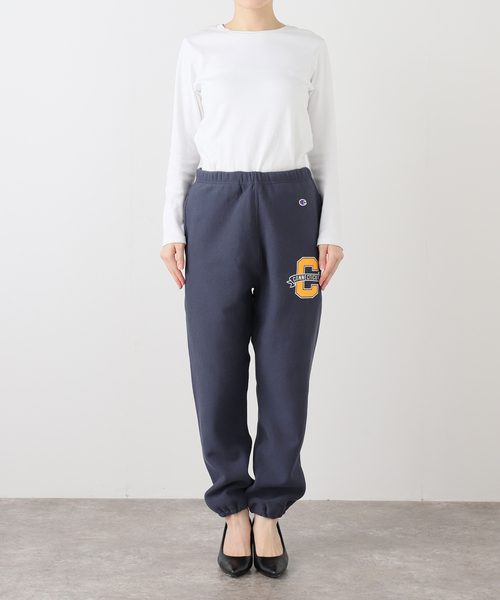Spick & Span（スピックアンドスパン）の「Champion/チャンピオン REVERSE WEAVE スウェットパンツ（スウェットパンツ・レディース・グレー/ネイビー・MEDIUM）」の15枚目の写真
