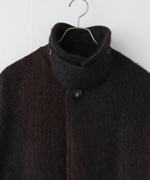 SEEALL(シーオール)の「【SEEALL/シーオール】 BALCOLLAR COAT:コート(その他アウター・レディース・ブラウン・MEDIUM)」の4枚目の写真