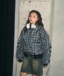ANDGEEBEE | UNISEX オーバーサイズチェックブルゾン(ブルゾン)