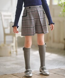 組曲（クミキョク）の「【110-140㎝】レディチェック キュロット（その他パンツ・キッズ）」