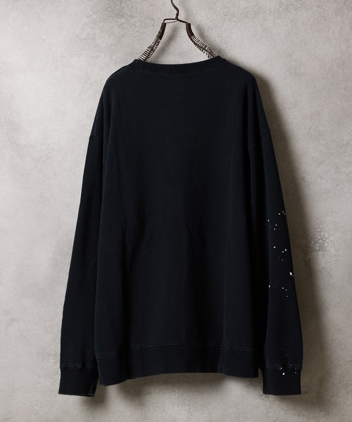 HAND PAINTED VINTAGE WASH NUMBER (9)INE APPLE SWEATSHIRT / ハンド