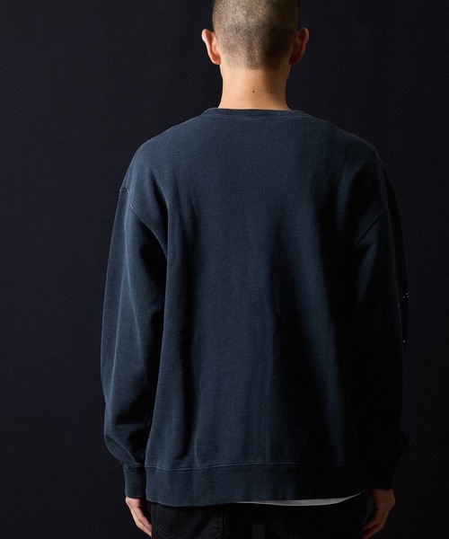 NUMBER (N)INE(ナンバーナイン)の「HAND PAINTED VINTAGE WASH NUMBER (9)INE APPLE SWEATSHIRT / ハンドペイント ヴィンテージウォッシュ ナンバーナイン アップルモチーフ スウェットシャツ(スウェット・メンズ・ブラック/オレンジ・2/3/4)」の18枚目の写真