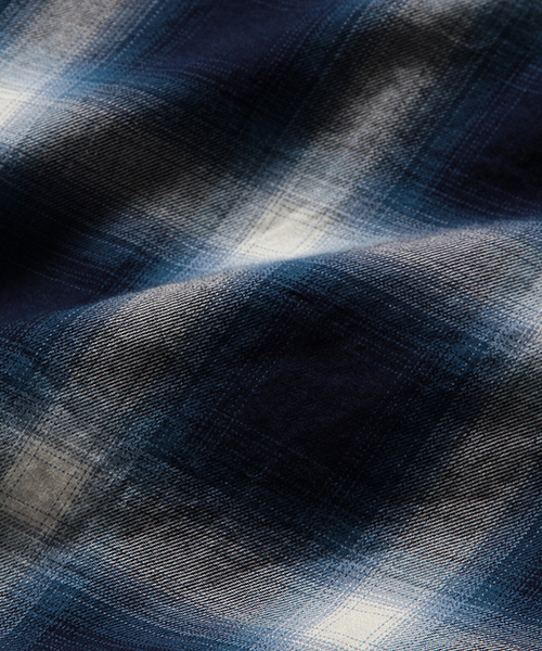 BEAMS PLUS（ビームスプラス）の「◇BEAMS PLUS / オンブレチェック オープンカラーシャツ（シャツ/ブラウス・メンズ・レッド/ブルー・X-LARGE/LARGE/SMALL/MEDIUM）」の14枚目の写真