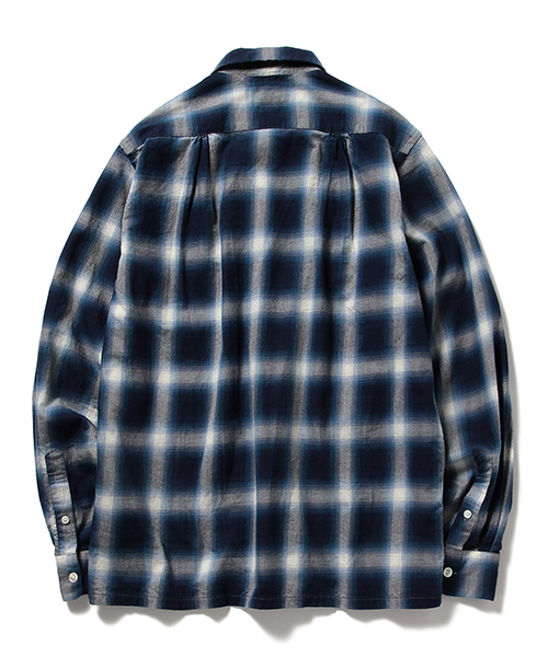 BEAMS PLUS（ビームスプラス）の「◇BEAMS PLUS / オンブレチェック オープンカラーシャツ（シャツ/ブラウス・メンズ・レッド/ブルー・X-LARGE/LARGE/SMALL/MEDIUM）」の16枚目の写真