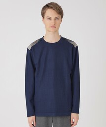 【新品】ブルーレーベルクレストブリッジ　カットソー　青　M　バーバリー　111 新品】ブルーレーベルクレストブリッジ カットソー 青 M