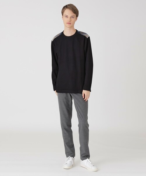 BLACK LABEL CRESTBRIDGE(ブラックレーベル・クレストブリッジ)の「ショルダーチェックニットソー(Tシャツ/カットソー・メンズ・ブラック/ネイビー/グレー系その他/オフホワイト/オレンジ系その他3・M/XL/L)」の20枚目の写真