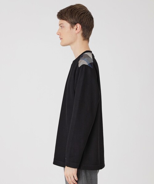 BLACK LABEL CRESTBRIDGE(ブラックレーベル・クレストブリッジ)の「ショルダーチェックニットソー(Tシャツ/カットソー・メンズ・ブラック/ネイビー/グレー系その他/オフホワイト/オレンジ系その他3・M/XL/L)」の19枚目の写真