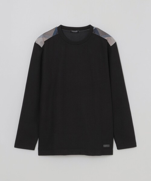 BLACK LABEL CRESTBRIDGE(ブラックレーベル・クレストブリッジ)の「ショルダーチェックニットソー(Tシャツ/カットソー・メンズ・ブラック/ネイビー/グレー系その他/オフホワイト/オレンジ系その他3・M/XL/L)」の16枚目の写真