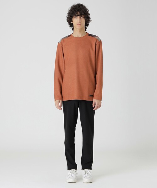 BLACK LABEL CRESTBRIDGE(ブラックレーベル・クレストブリッジ)の「ショルダーチェックニットソー(Tシャツ/カットソー・メンズ・ブラック/ネイビー/グレー系その他/オフホワイト/オレンジ系その他3・M/XL/L)」の10枚目の写真