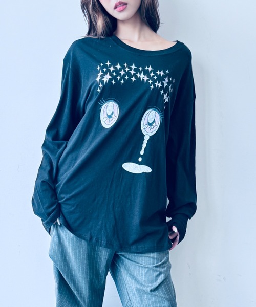 セール】【星明かりに照らされたまなざし】ロングTシャツ（Tシャツ