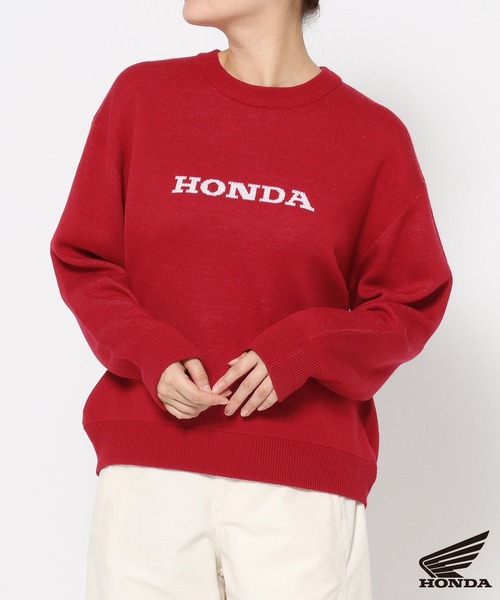 FOUND GOOD(ファウンドグッド)の「【HONDA】W/ニットプルオーバー/31035181(ニット/セーター・レディース・レッド系5/ネイビー・L/M/S)」の2枚目の写真