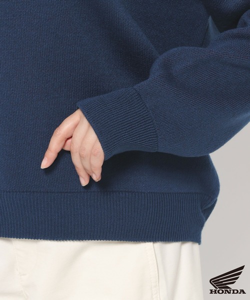 FOUND GOOD(ファウンドグッド)の「【HONDA】W/ニットプルオーバー/31035181(ニット/セーター・レディース・レッド系5/ネイビー・L/M/S)」の6枚目の写真