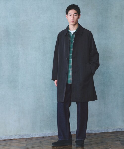 green label relaxing(グリーンレーベルリラクシング)の「TRフラノ パターン ジャストルーズ レギュラーカラー シャツ(シャツ/ブラウス・メンズ・ネイビー/ケリーグリーン/ライトグレー・XL/L/M/S)」の8枚目の写真