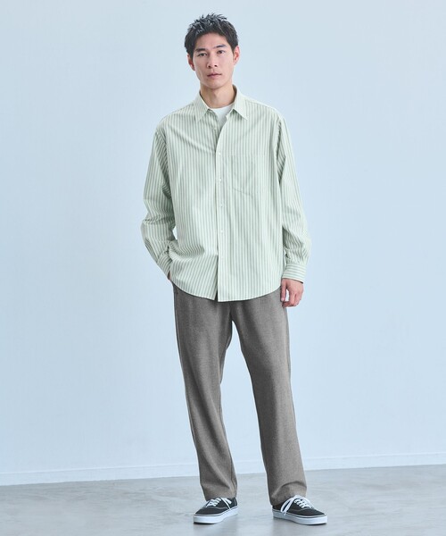 green label relaxing(グリーンレーベルリラクシング)の「TRフラノ パターン ジャストルーズ レギュラーカラー シャツ(シャツ/ブラウス・メンズ・ネイビー/ケリーグリーン/ライトグレー・XL/L/M/S)」の9枚目の写真