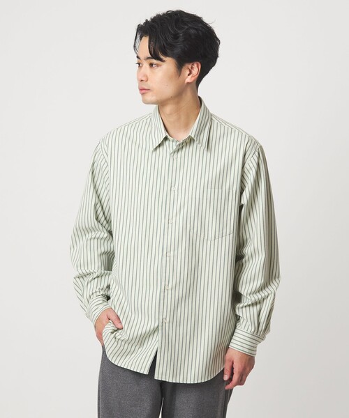 green label relaxing(グリーンレーベルリラクシング)の「TRフラノ パターン ジャストルーズ レギュラーカラー シャツ(シャツ/ブラウス・メンズ・ネイビー/ケリーグリーン/ライトグレー・XL/L/M/S)」の12枚目の写真