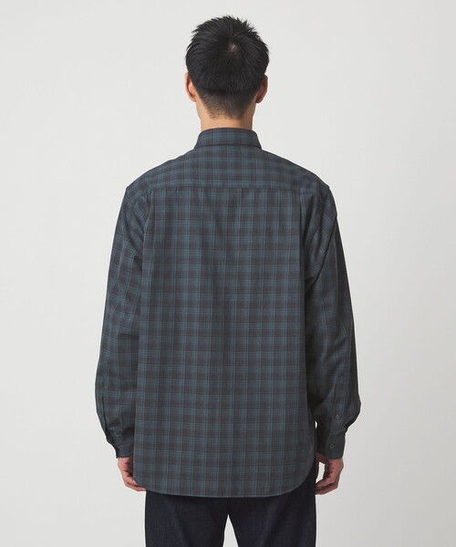 green label relaxing(グリーンレーベルリラクシング)の「TRフラノ パターン ジャストルーズ レギュラーカラー シャツ(シャツ/ブラウス・メンズ・ネイビー/ケリーグリーン/ライトグレー・XL/L/M/S)」の18枚目の写真