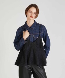 【crinkle crinkle crinkle】wool mix lingerie cami/ウールミックスランジェリーキャミ