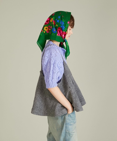 crinkle crinkle crinkle（クリンクルクリンクルクリンクル）の「【crinkle crinkle crinkle】wool mix lingerie cami/ウールミックスランジェリーキャミ（キャミソール・レディース・グレー/チャコールグレー・FREE）」の15枚目の写真