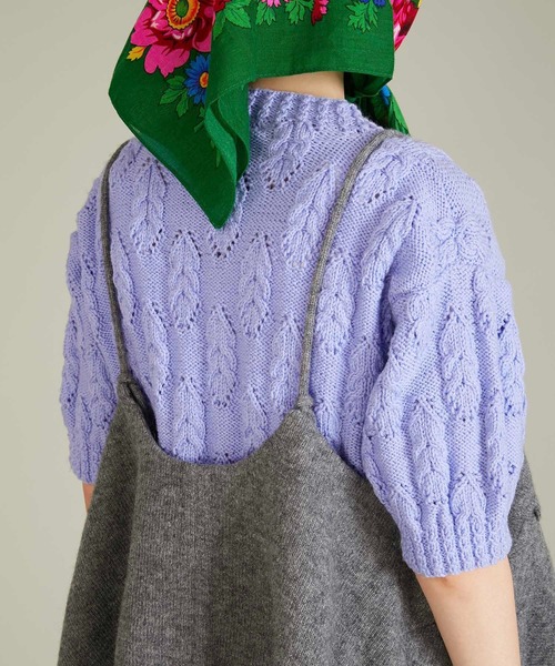 crinkle crinkle crinkle（クリンクルクリンクルクリンクル）の「【crinkle crinkle crinkle】wool mix lingerie cami/ウールミックスランジェリーキャミ（キャミソール・レディース・グレー/チャコールグレー・FREE）」の12枚目の写真