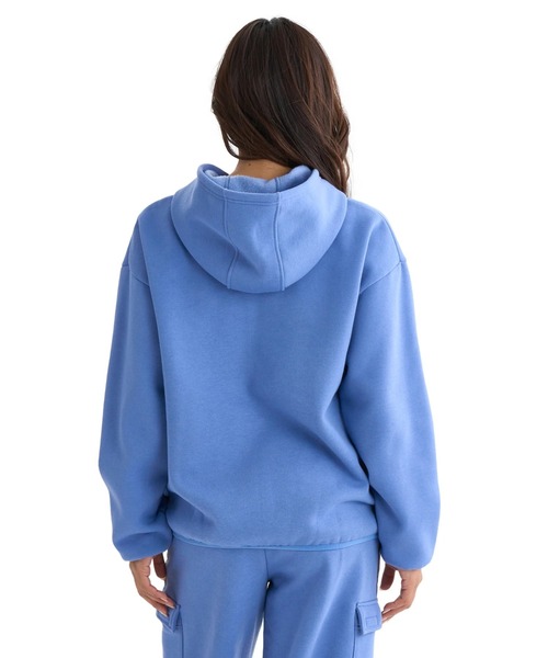 BILLABONG(ビラボン)の「BILLABONG レディース ADIV FLEECE HALF ZIP パーカー 【2025年秋冬モデル】 @autumn/ビラボン撥水ハーフジップフリース(SET UP・セットアップ可能・空港コーデ)(パーカー・レディース・パープル/アイボリー・MEDIUM/LARGE)」の3枚目の写真