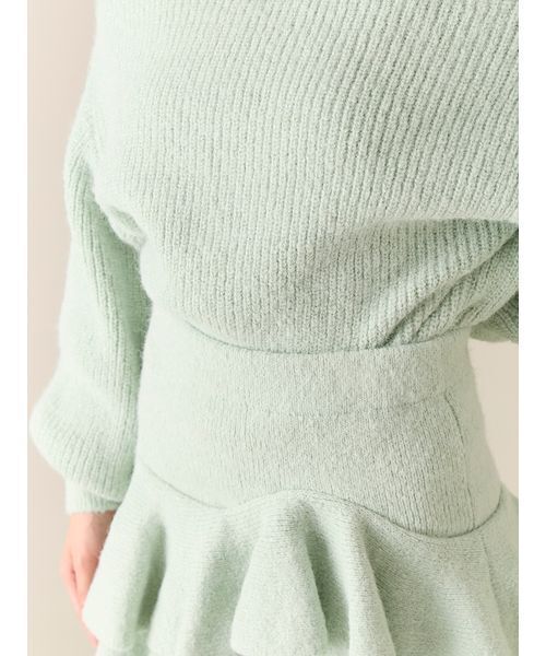 オフショルニットセットアップ（ワンピース）｜LILY BROWN（リリー