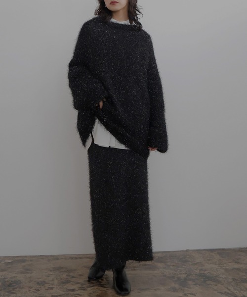 hellam(へラム)の「ニットスカート(スカート・レディース・ホワイト・FREE)」の4枚目の写真