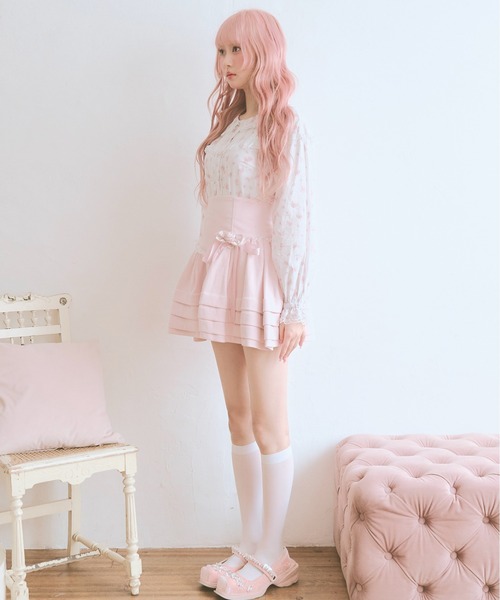 Fiorforte（フィオルフォルテ）の「whipped cream skirt（スカート・レディース・グレー/ピンク・MEDIUM/SMALL）」の18枚目の写真