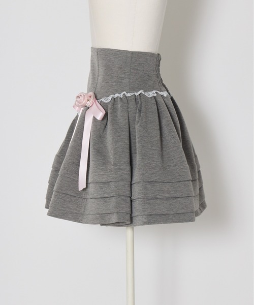 Fiorforte（フィオルフォルテ）の「whipped cream skirt（スカート・レディース・グレー/ピンク・MEDIUM/SMALL）」の3枚目の写真