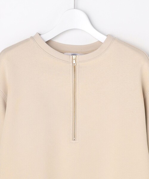 J.PRESS Ladies(J.プレス レディス)の「裏毛 ハーフジップ プルオーバー(Tシャツ/カットソー・レディース・ライトグレー系/ホワイト系/ベージュ系・SMALL)」の11枚目の写真