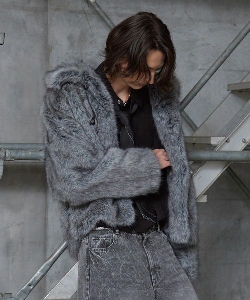 Spielio（シュピーリオ）の「【Spielio】Metal bit faux fur jacket