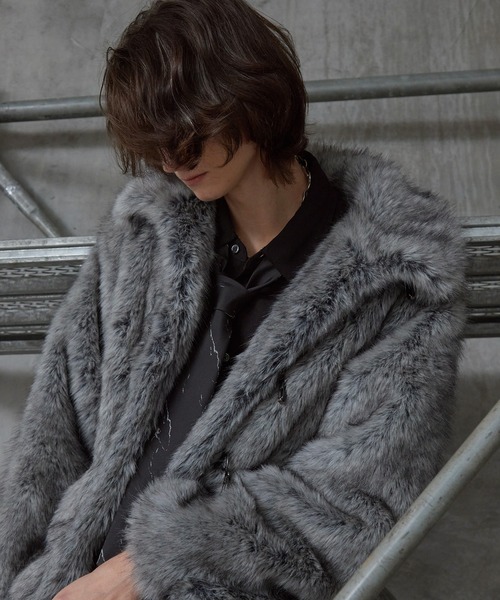 Spielio（シュピーリオ）の「【Spielio】Metal bit faux fur jacket