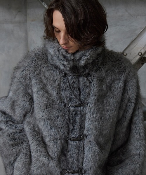 Spielio(シュピーリオ)の「【Spielio】Metal bit faux fur jacket / メタルビットフェイクファージャケット(ブルゾン・メンズ・ブラック/グレー・L/M/S)」の18枚目の写真