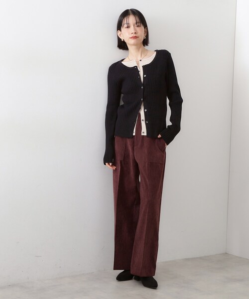 THE SHOP TK (ザ ショップ ティーケー )の「クラッシュベロアベーカーパンツ(その他パンツ・レディース・アイボリー/スミクロ/ダークブラウン・12/13)」の21枚目の写真