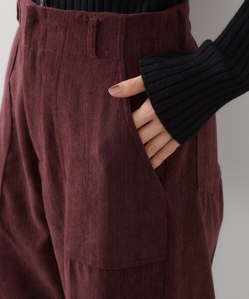 THE SHOP TK (ザ ショップ ティーケー )の「クラッシュベロアベーカーパンツ(その他パンツ・レディース・アイボリー/スミクロ/ダークブラウン・12/13)」の8枚目の写真