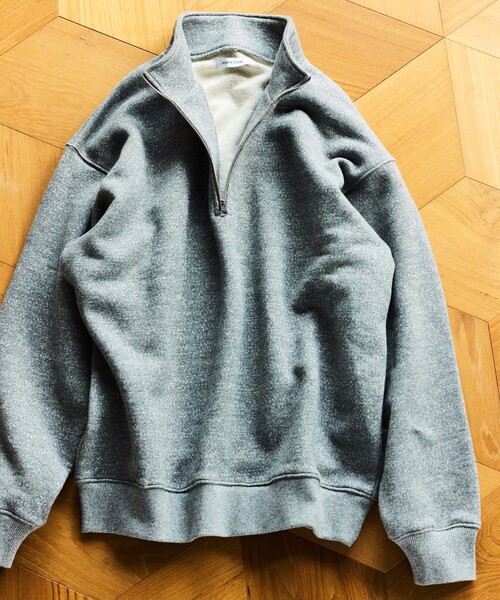 セール】COMFORT HEATHER ヴィンテージライク 裏毛 ハーフジップ