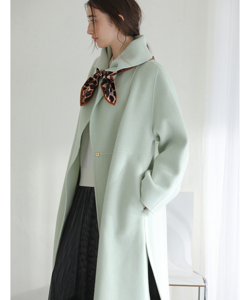 La TOTALITE（ラトータリテ）の「リバーロングコート（その他アウター・レディース・グリーン/ベージュ/ネイビー・FREE）」の3枚目の写真