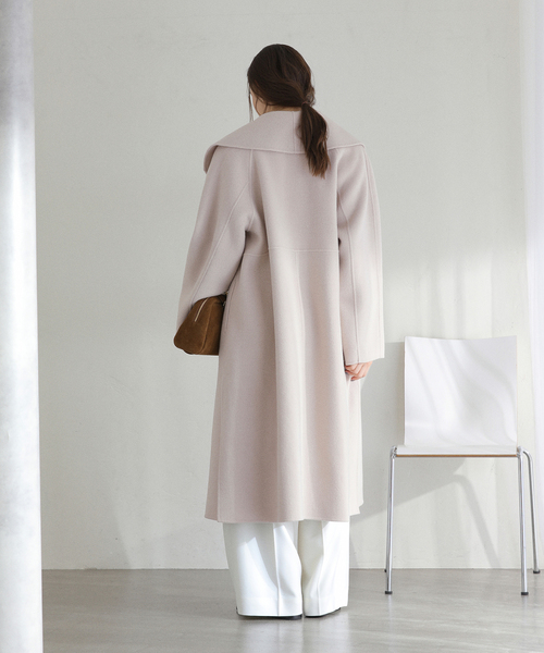 La TOTALITE（ラトータリテ）の「リバーロングコート（その他アウター・レディース・グリーン/ベージュ/ネイビー・FREE）」の6枚目の写真