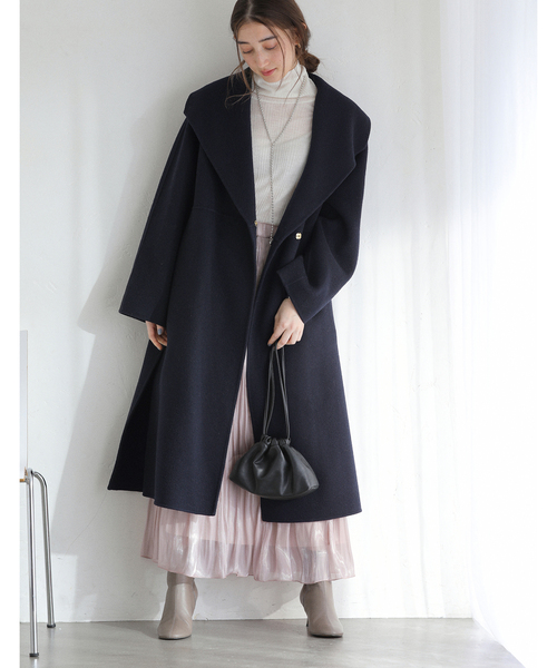 La TOTALITE（ラトータリテ）の「リバーロングコート（その他アウター・レディース・グリーン/ベージュ/ネイビー・FREE）」の21枚目の写真