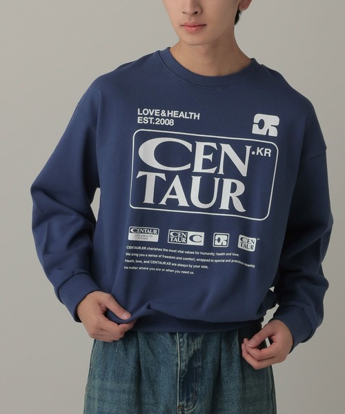 CENTAUR.KR（セントール）の「【UNISEX】CENTAUR／オールアバウトプルオーバー（ウラケ）（Tシャツ/カットソー・レディース・グレー/ブルー/ネイビー/パープル・SMALL/MEDIUM）」の3枚目の写真