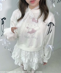 AS KNOW AS plus | ♪キラキラ Sanrio characters ショート丈プルオーバー 【Sanrio/サンリオ】(スウェット)