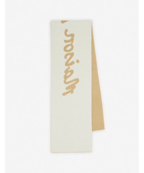 Maison Kitsune（メゾンキツネ）の「MAISON KITSUNE HANDWRITING SCARF（マフラー・メンズ・オリーブドラブ/ライトベージュ・U）」の11枚目の写真
