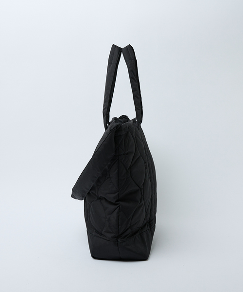 TAION(タイオン)の「【TAION / タイオン】ミリタリー ジップ ダウントートバッグM / 大容量 / A4可(トートバッグ・レディース・ブラック/カーキ/ライトブルー・フリー)」の15枚目の写真