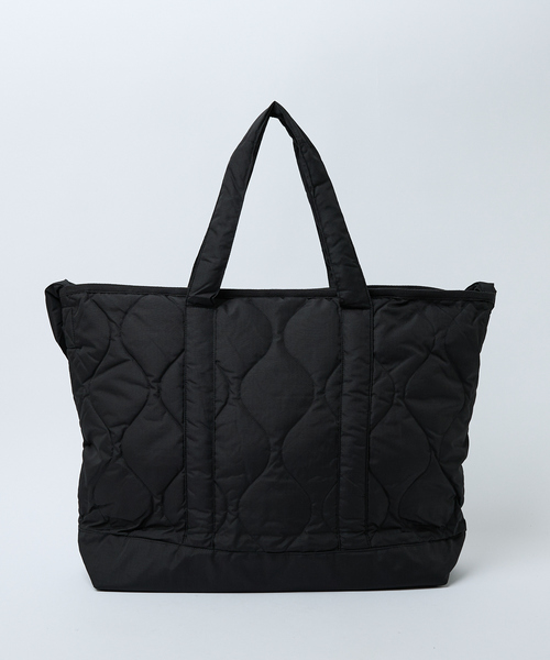 TAION(タイオン)の「【TAION / タイオン】ミリタリー ジップ ダウントートバッグM / 大容量 / A4可(トートバッグ・レディース・ブラック/カーキ/ライトブルー・フリー)」の16枚目の写真