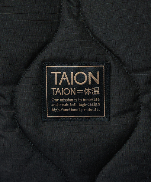 TAION(タイオン)の「【TAION / タイオン】ミリタリー ジップ ダウントートバッグM / 大容量 / A4可(トートバッグ・レディース・ブラック/カーキ/ライトブルー・フリー)」の18枚目の写真