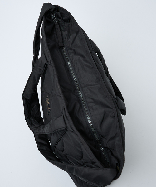 TAION(タイオン)の「【TAION / タイオン】ミリタリー ジップ ダウントートバッグM / 大容量 / A4可(トートバッグ・レディース・ブラック/カーキ/ライトブルー・フリー)」の19枚目の写真