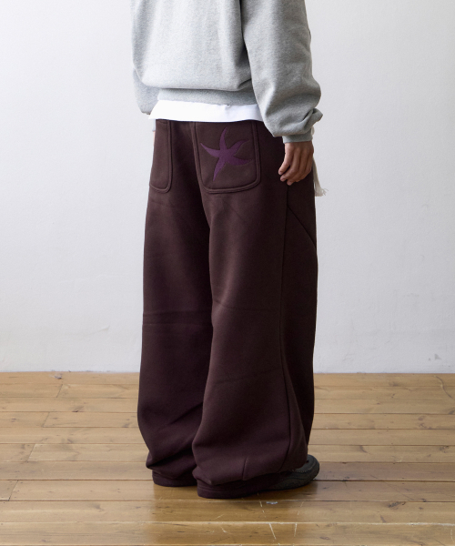 THECOLDESTMOMENT(ザコールデストモーメント)の「TCM starfish sweat pants (burgundy)(その他パンツ・レディース・その他・SMALL/MEDIUM/LARGE)」の1枚目の写真
